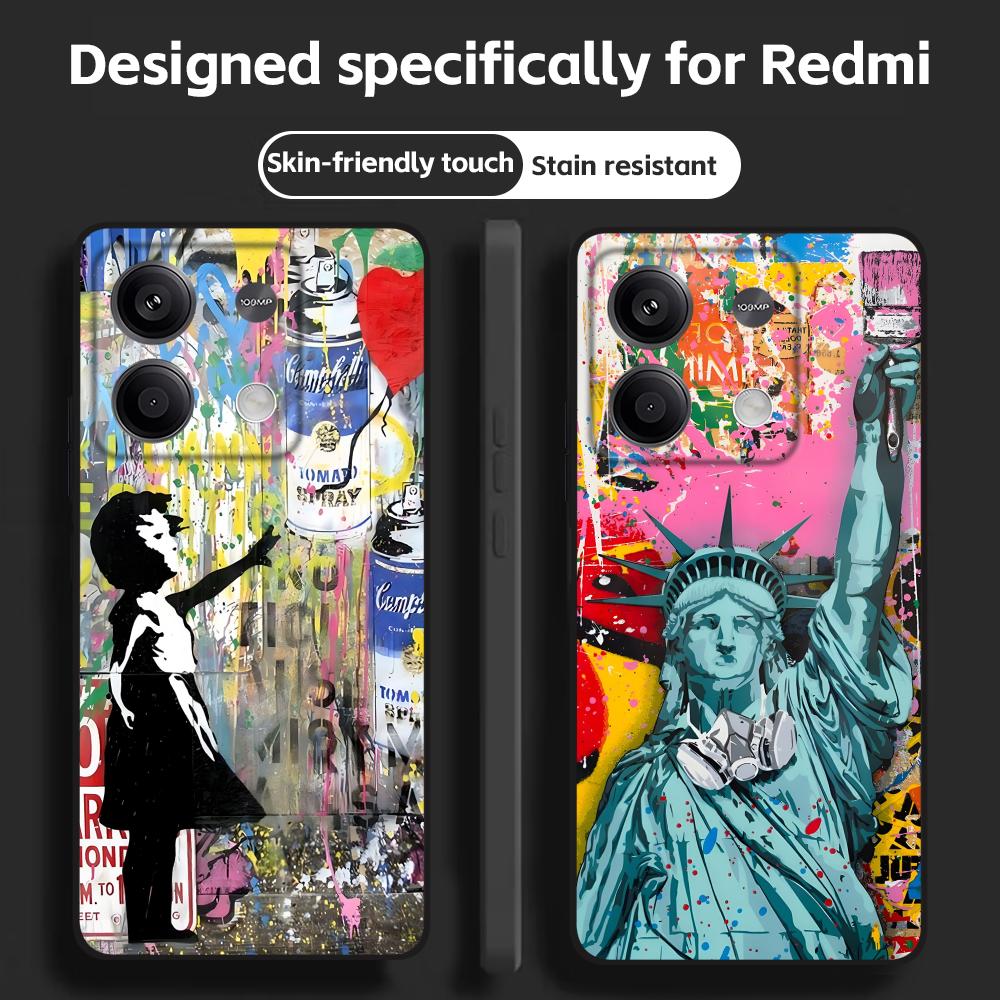 Phone Cases Drawing - Banksy Graffiti Art Phone Case For
