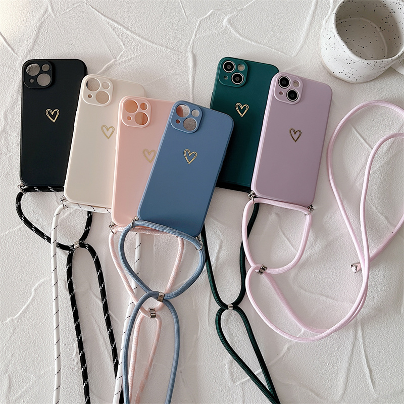 Phone Cases Arc - Crossbody Lanyard Silicone Phone Case For
