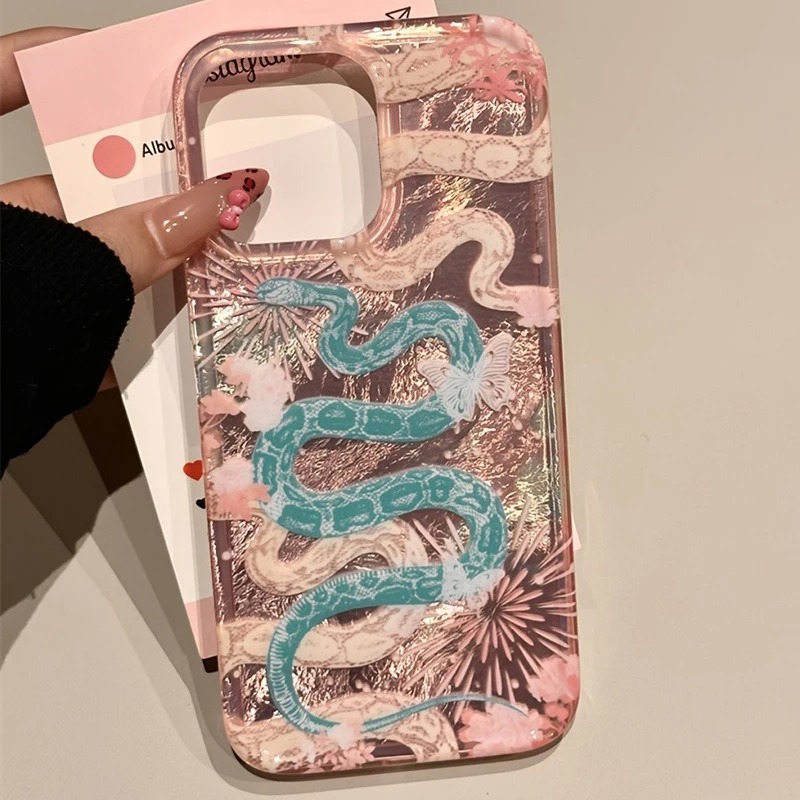 Phone Cases Arc - Oriental Style Snake Firework Glitter Glacier