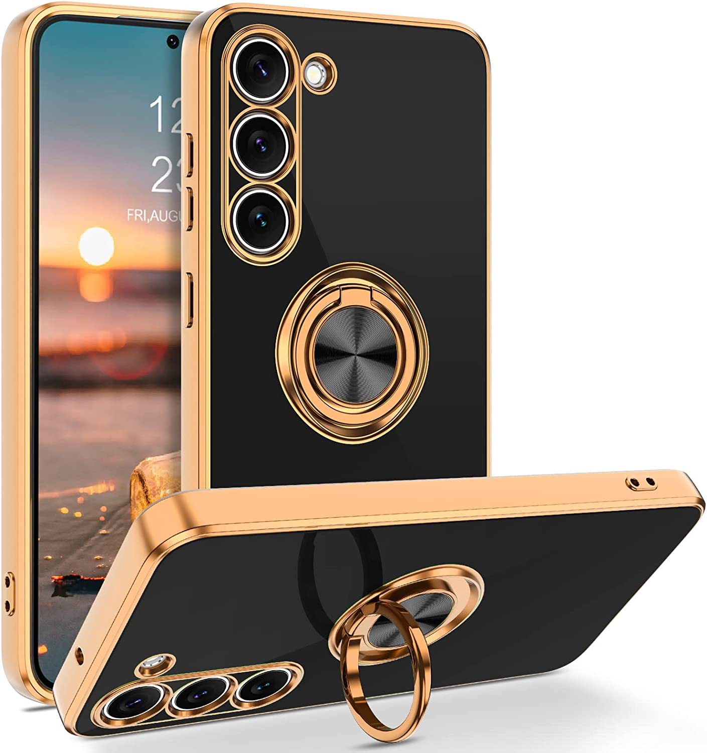 Phone Cases Holder - Luxury Plating Magnetic 360°Ring Holder Phone
