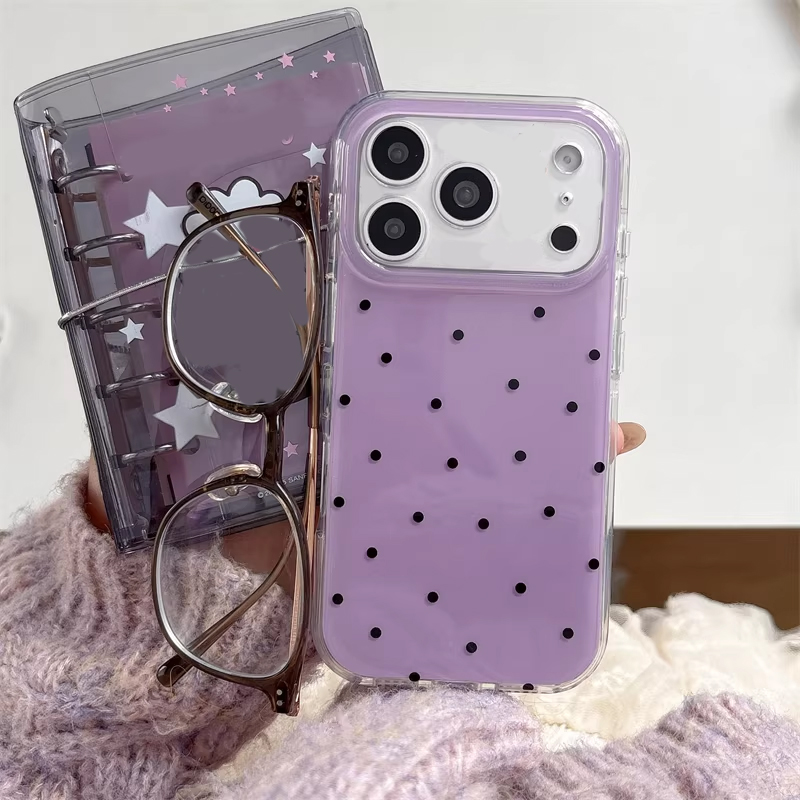 Korean Ins Girl Simple Purple  - Phone Cases Girly review and price