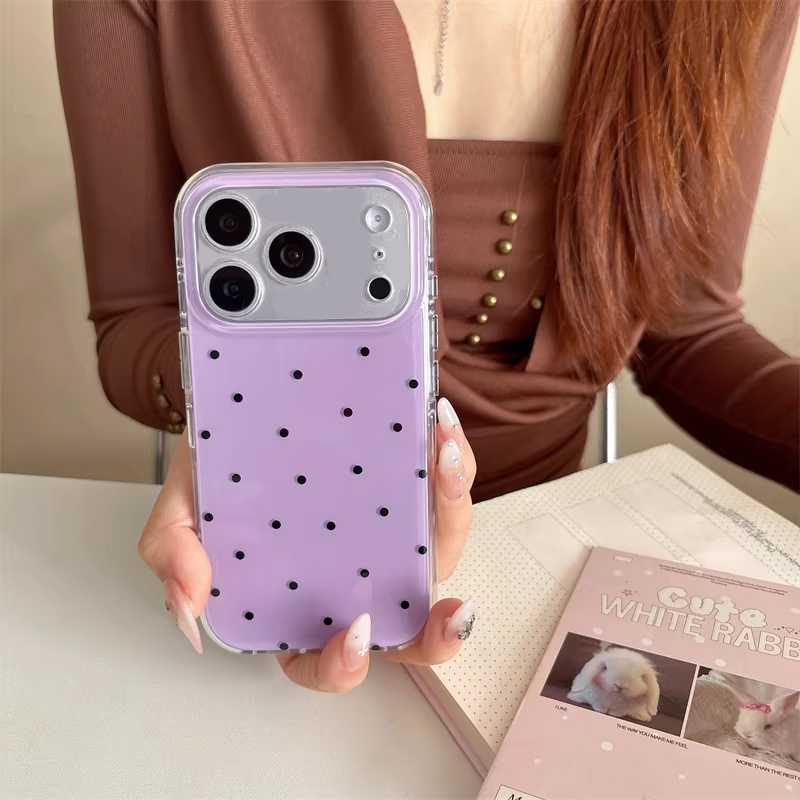 Korean Ins Girl Simple Purple  - Phone Cases Girly review and price