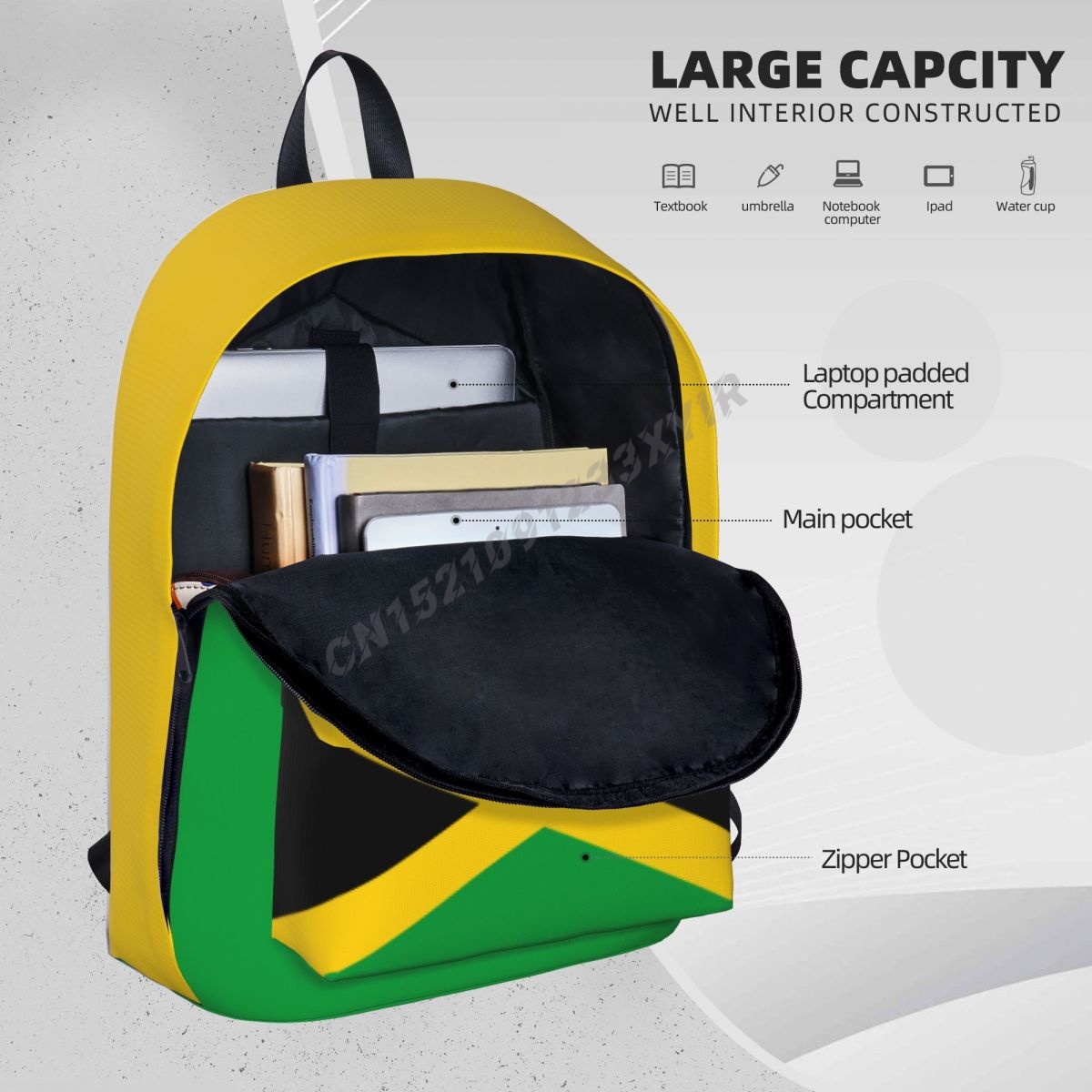 Unisex Backpack Jamaica Flag J - Phone Cases Jamaica review and price