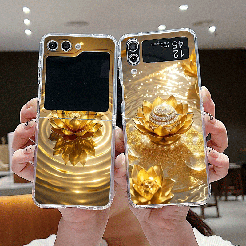 Creative Golden Lotus Flower P - Phone Cases Z Flip 6 review and price
