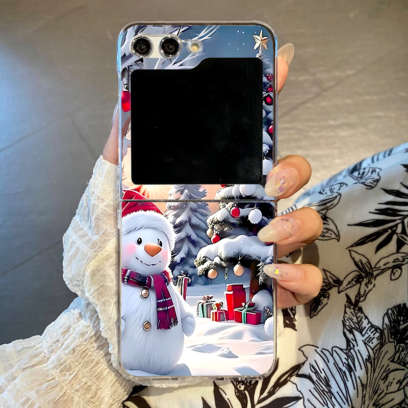 Christmas Snowman Elk Phone Ca - Phone Cases Z Flip 6 review and price