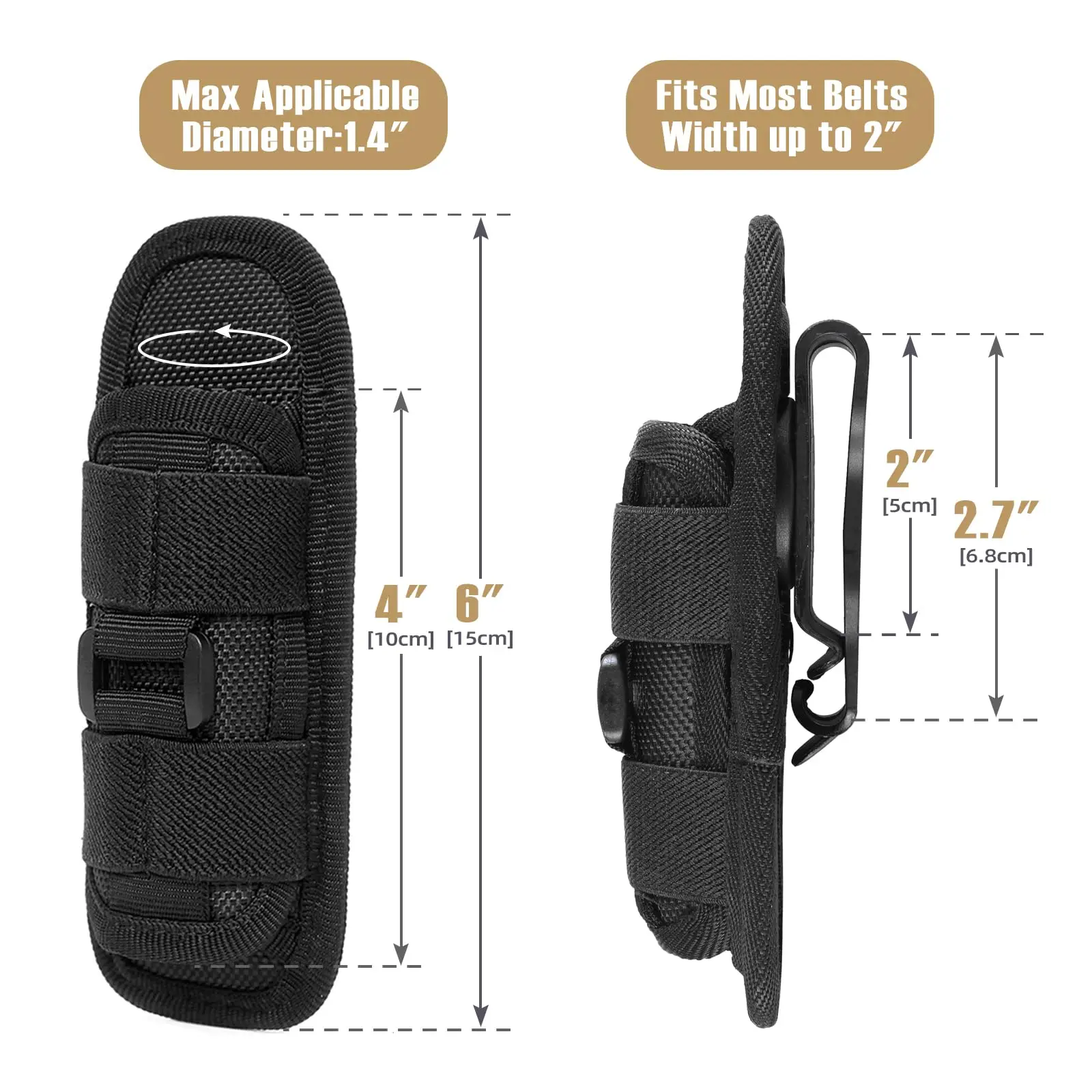 Tactical Flashlight Cover Nylo - Military Grade Case review and price
