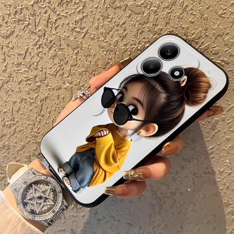 Cartoon Girl Pattern Funda Pho - Phone Cases Girly review and price