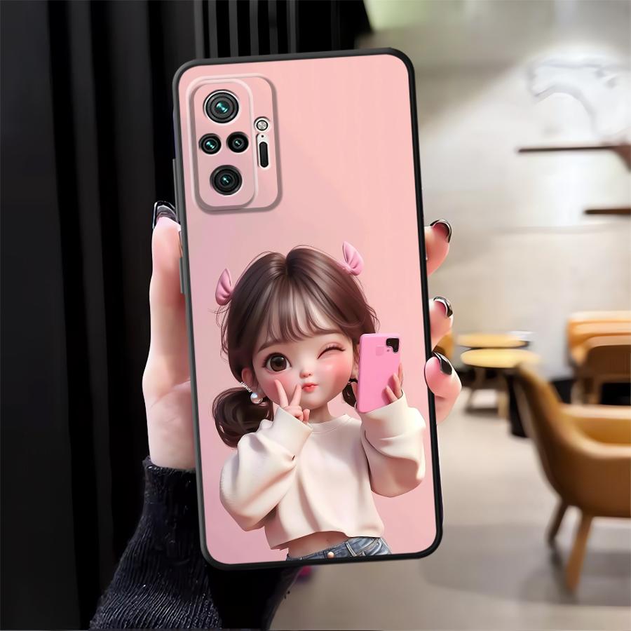Cartoon Girl Pattern Funda Pho - Phone Cases Girly review and price