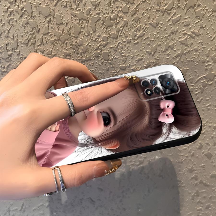 Cartoon Girl Pattern Funda Pho - Phone Cases Girly review and price