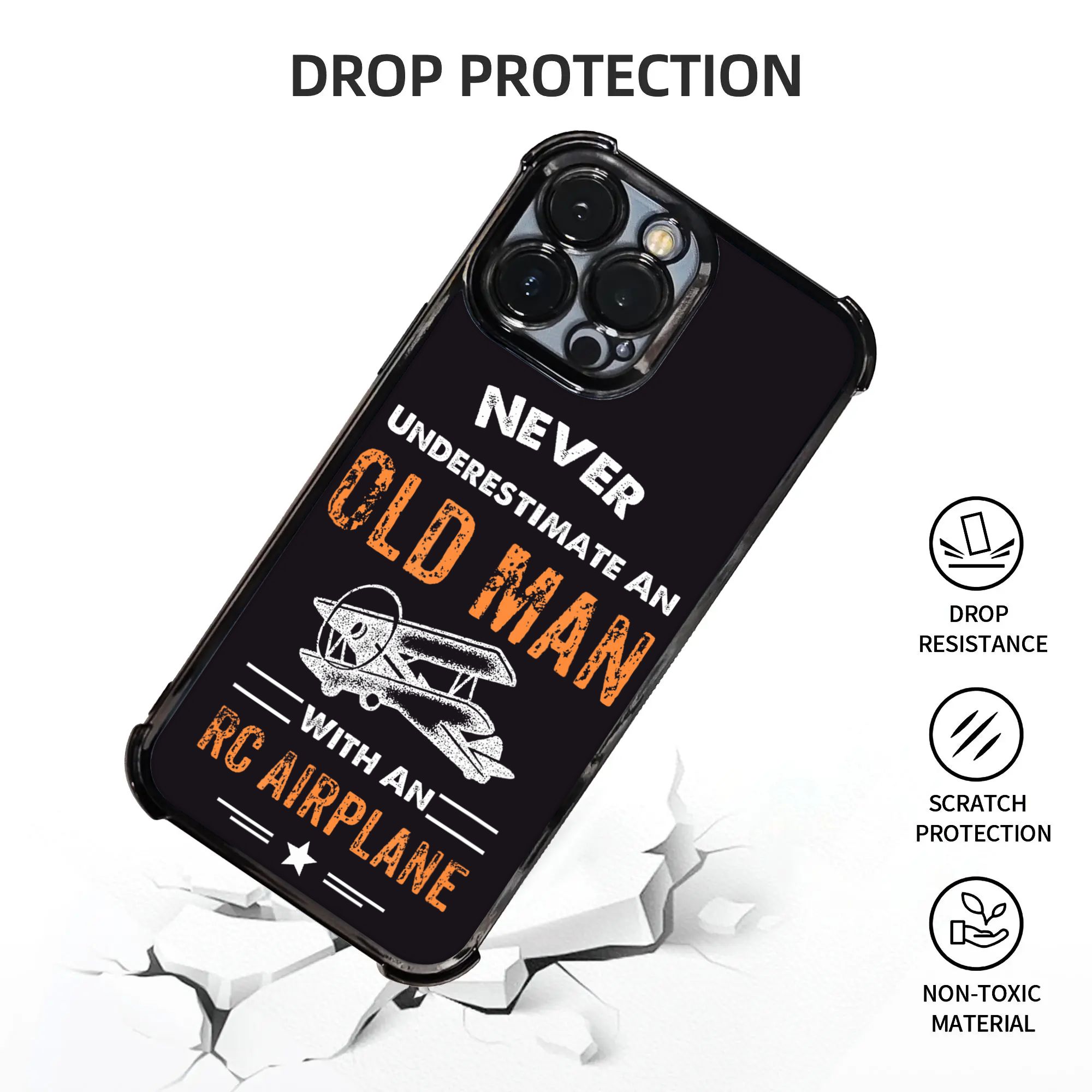 Never Underestimate An Old Man - Phone Cases Arc review and price