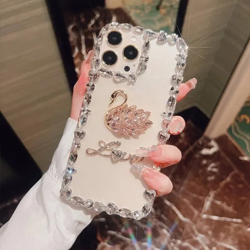 Diamond Love Crystal Swan Phon - Phone Cases Arc review and price
