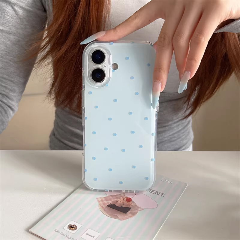 Korean Ins Girl Simple Blue Pi - Phone Cases Girly review and price