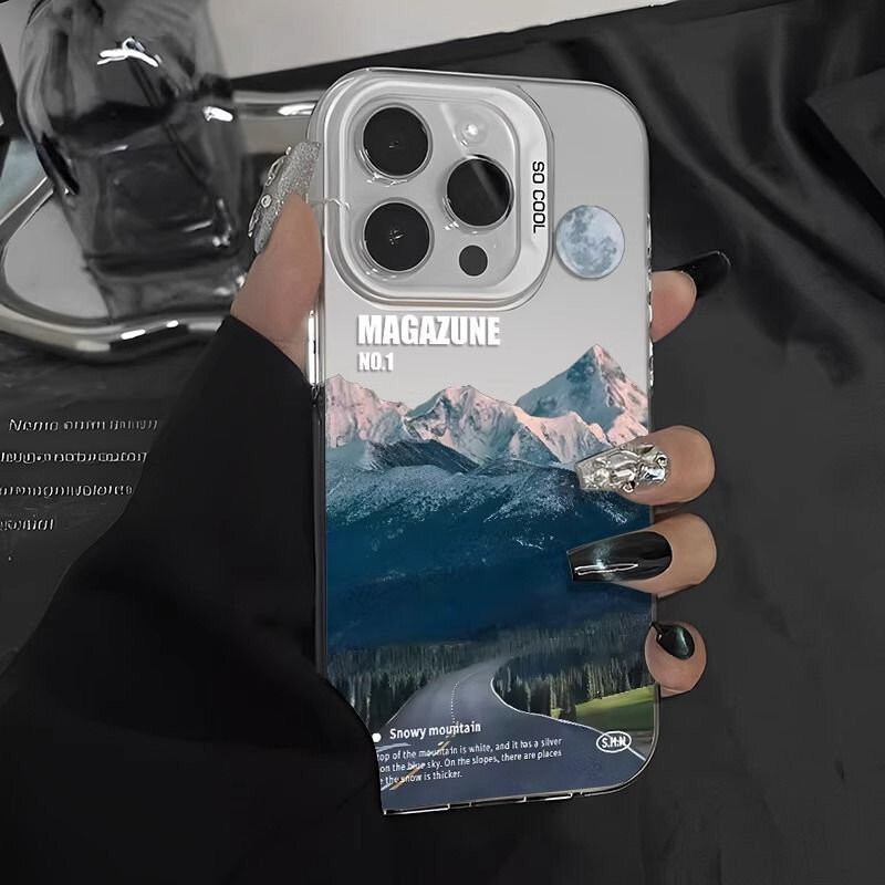 Snow Mountain Road Landscape P - Phone Cases Vogue review and price