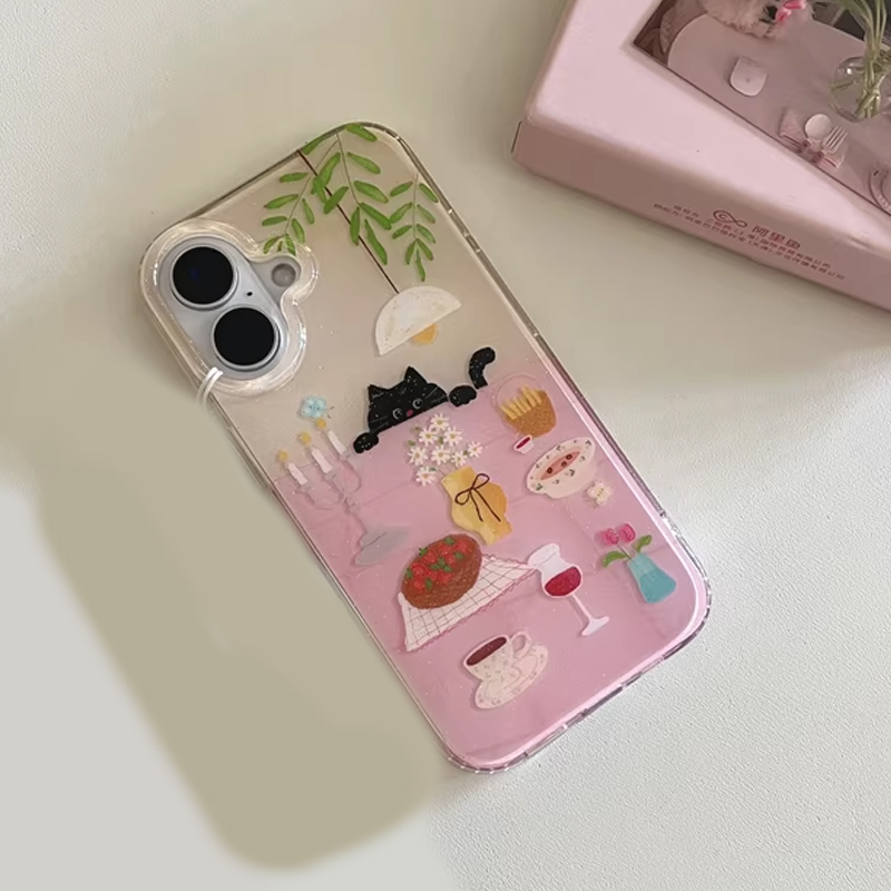 Ins Girl Cute Dining Table Lit - Phone Cases Girly review and price
