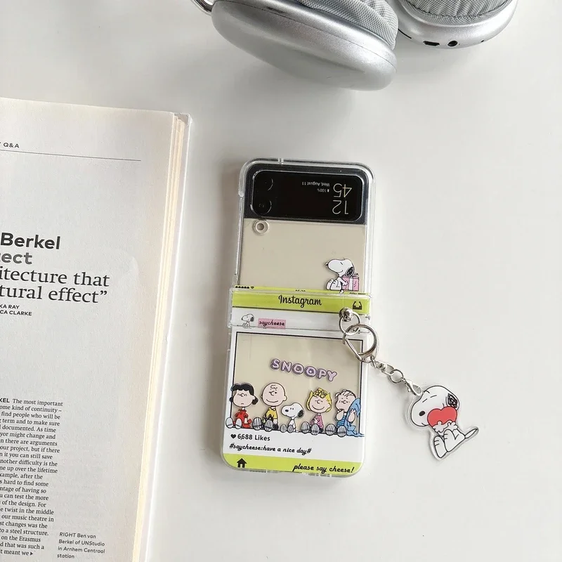 Cute Cartoon Snoopy Charlie Br - Phone Cases Z Flip 6 review and price