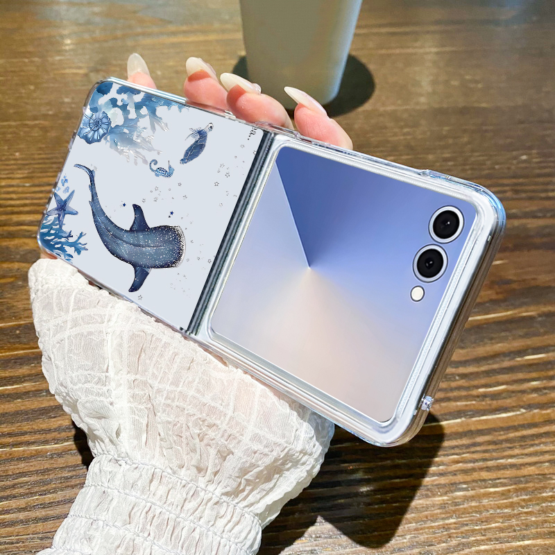Whale Pattern Phone Case For S - Phone Cases Z Flip 6 review and price