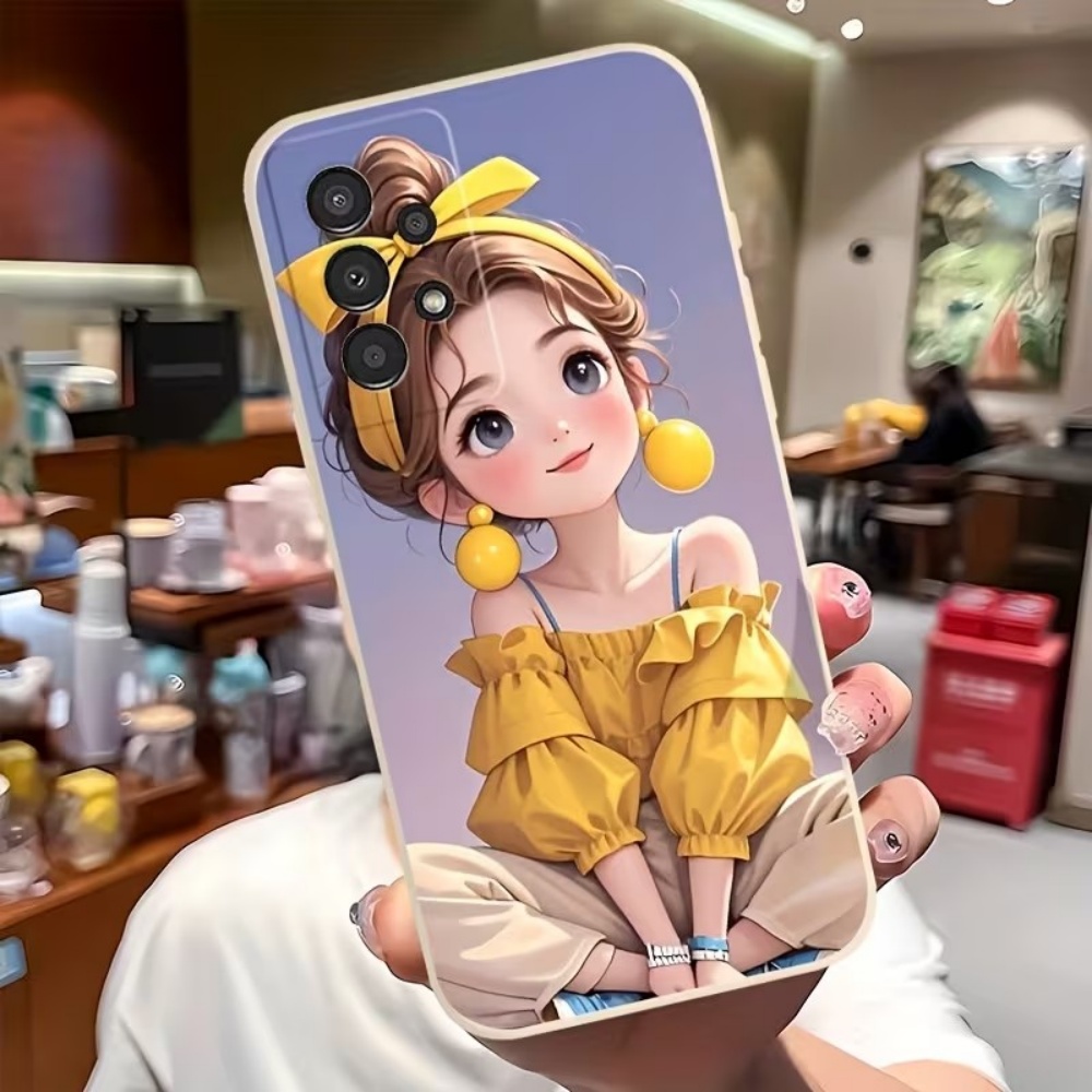 Cute Cartoon Girl Pattern Desi - Phone Cases Girly review and price