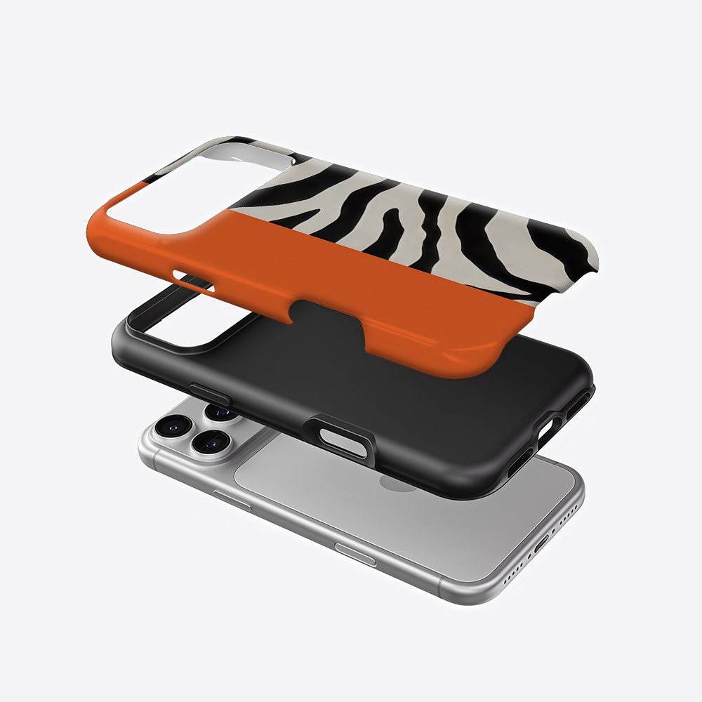 Orange Black Zebra Color Block - Phone Cases Zebra review and price