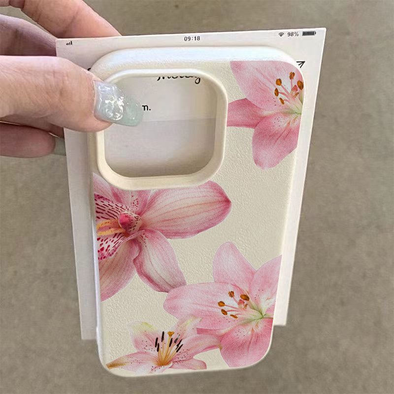 Pink Lily Lychee Texture Phone - Phone Cases Samsung S24 review and price