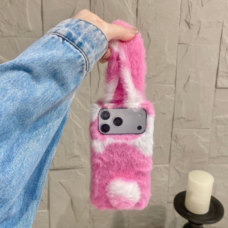 Cute Rabbit Design Fluffy Phon - Phone Cases Iphone review and price