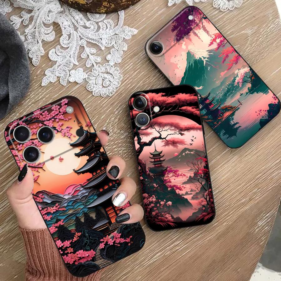 Aesthetic Mount Fuji Funda Pho - Phone Cases Holder review and price